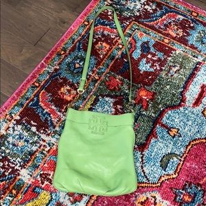Tory Burch Lime Green Crossbody Great Condition